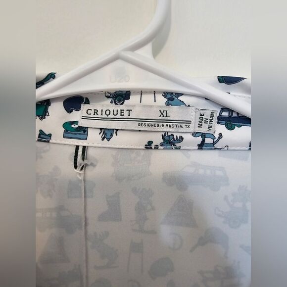 Criquet Mens Mountain Theme Polo - Picture 3 of 6